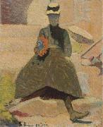 Emile Bernard Femme a Saint Briac oil painting on canvas